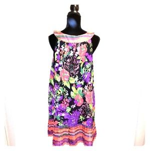 Lane Bryant floral multi-color tunic